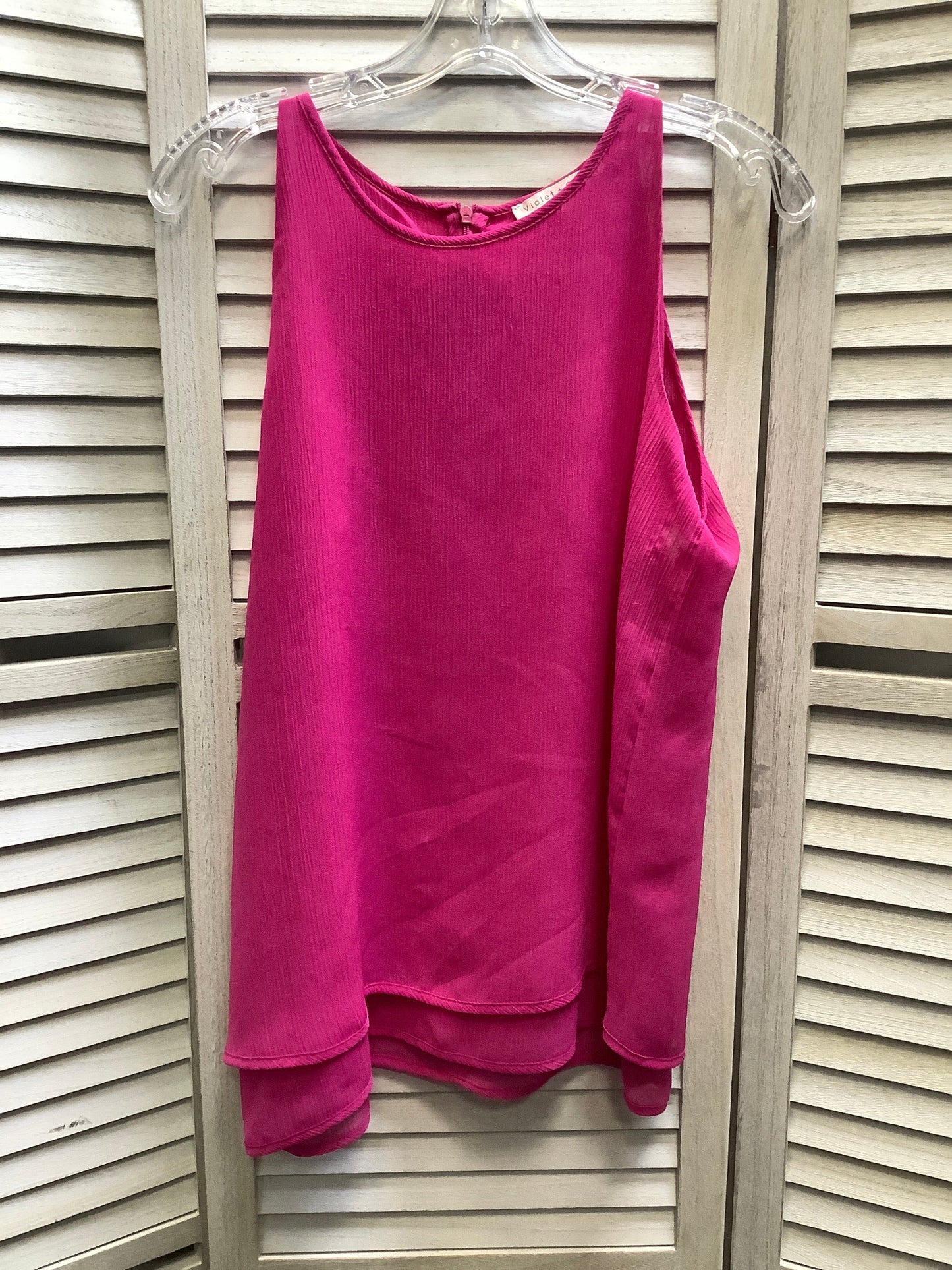 Pink Top Sleeveless Violet And Claire, Size M