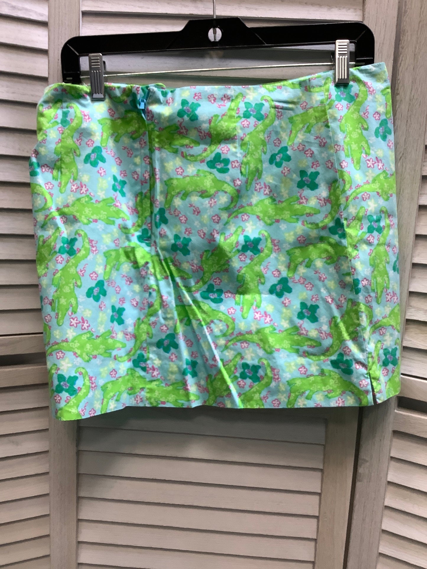 Blue & Green Skirt Designer Lilly Pulitzer, Size 4