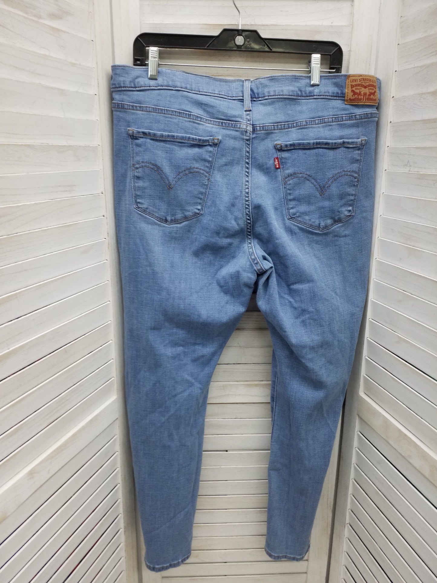 Blue Denim Jeans Straight Levis, Size 20