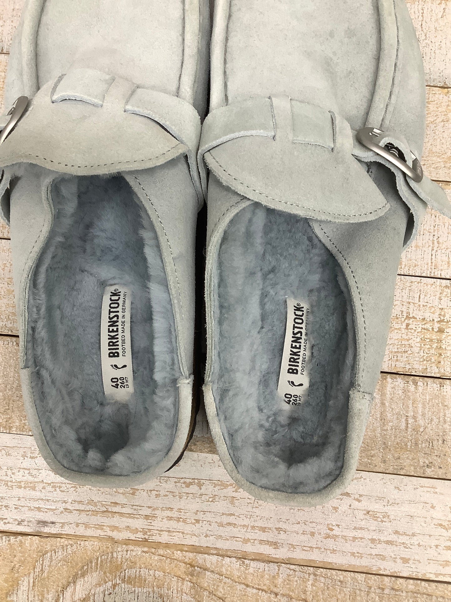 Blue Sandals Flats Birkenstock, Size 9