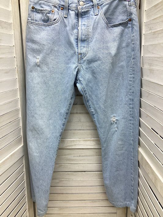 Jeans Straight By Levis In Blue Denim, Size: 8