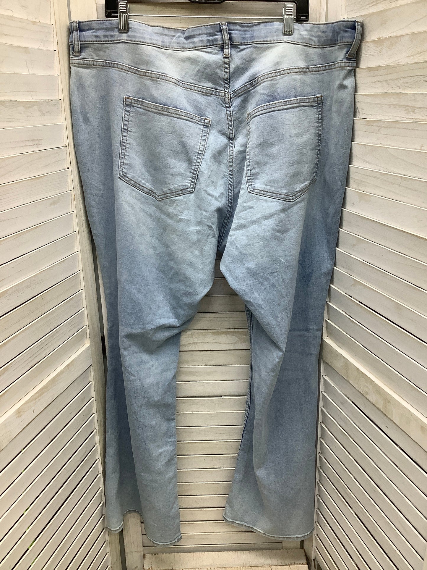 Jeans Straight By Divided In Blue Denim, Size: 20