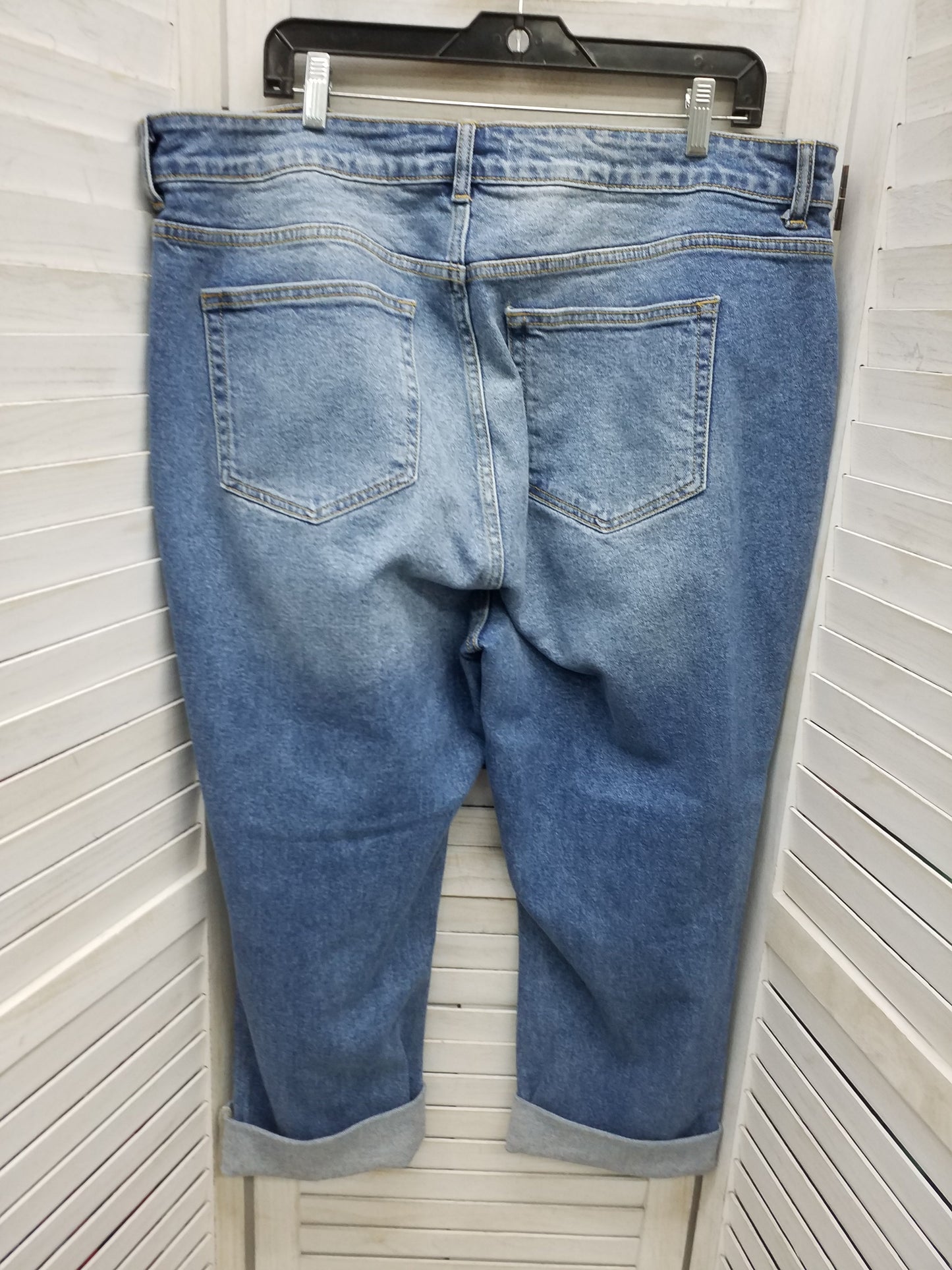 Blue Denim Jeans Straight Clothes Mentor, Size 20