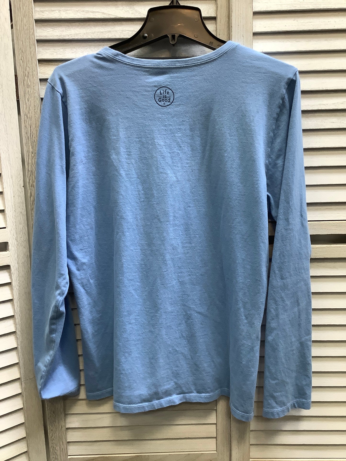 Blue Top Long Sleeve Life Is Good, Size L