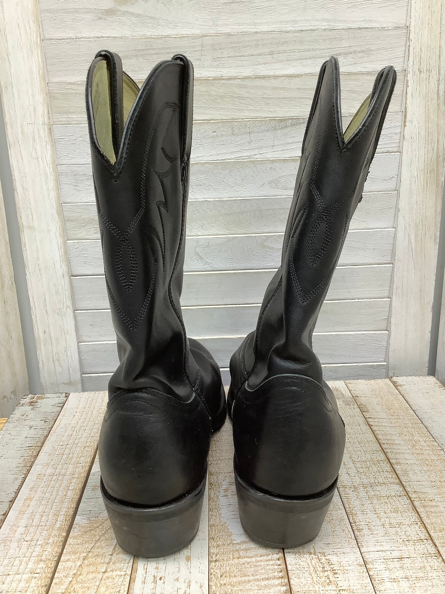 Black Boots Leather Durango, Size 10.5