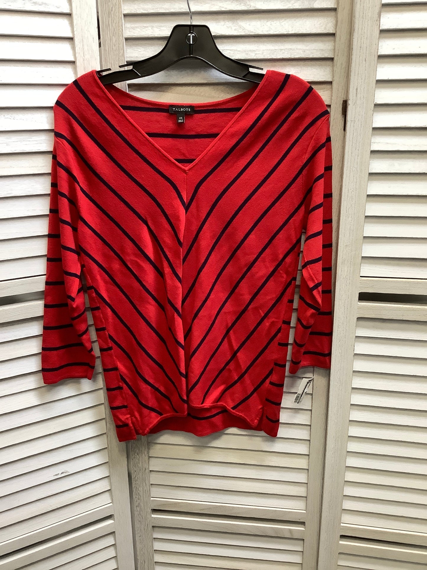 Red Top Long Sleeve Talbots, Size Xs