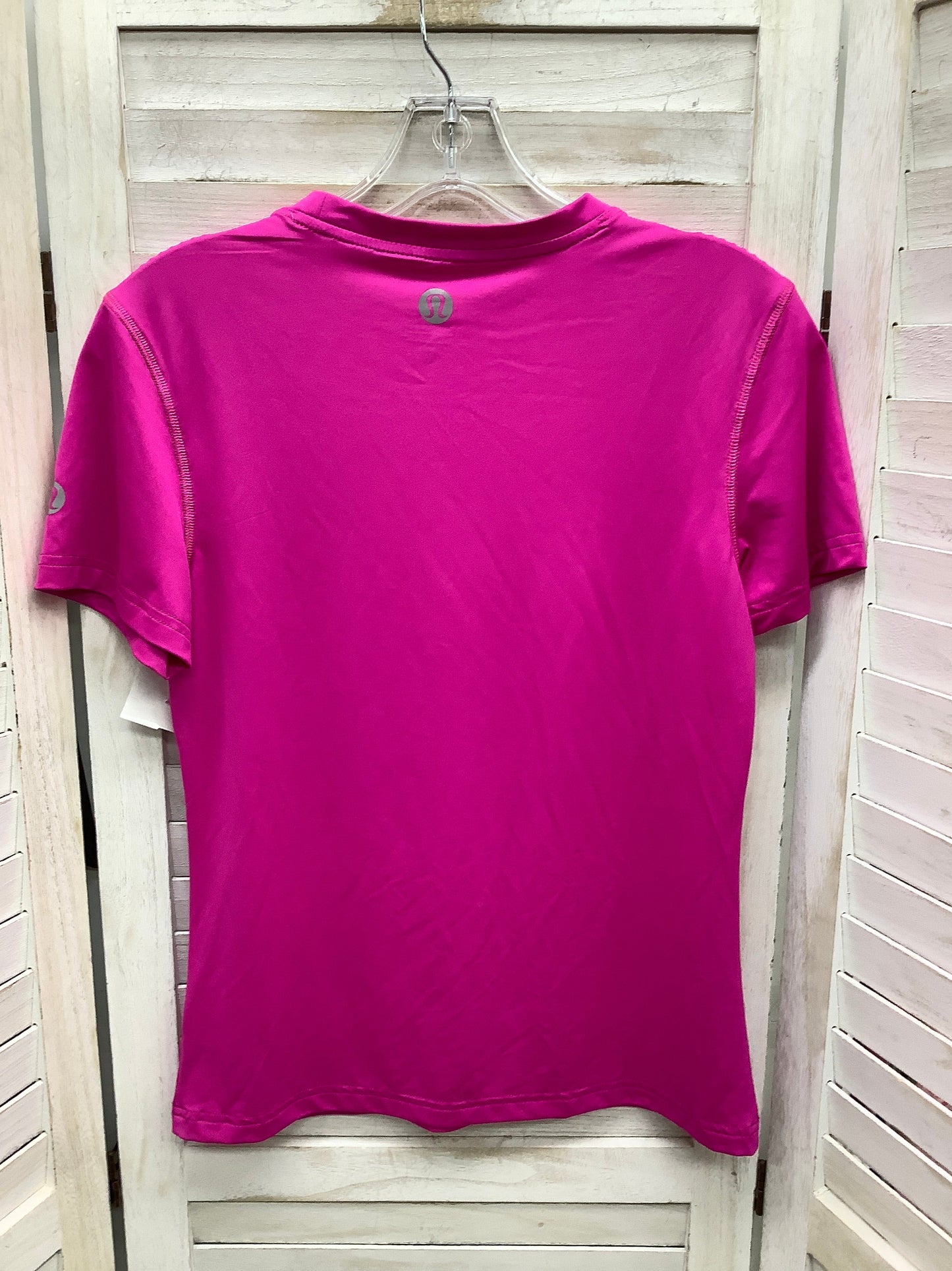 Pink Athletic Top Short Sleeve Lululemon, Size M