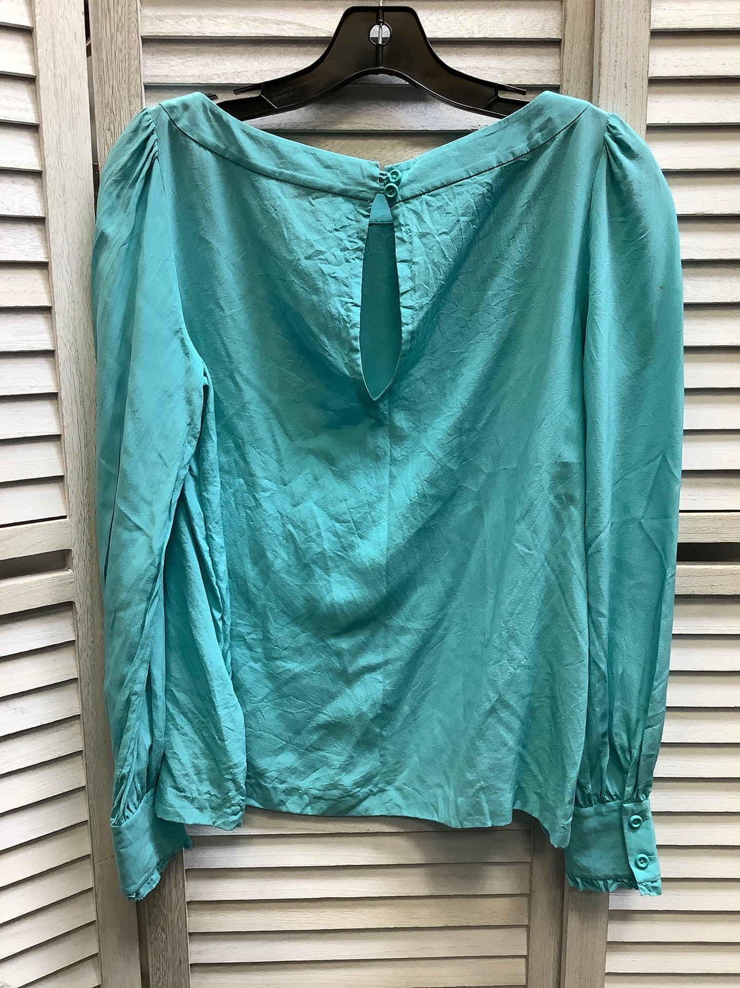 Blue Top Long Sleeve Kate Spade, Size 8