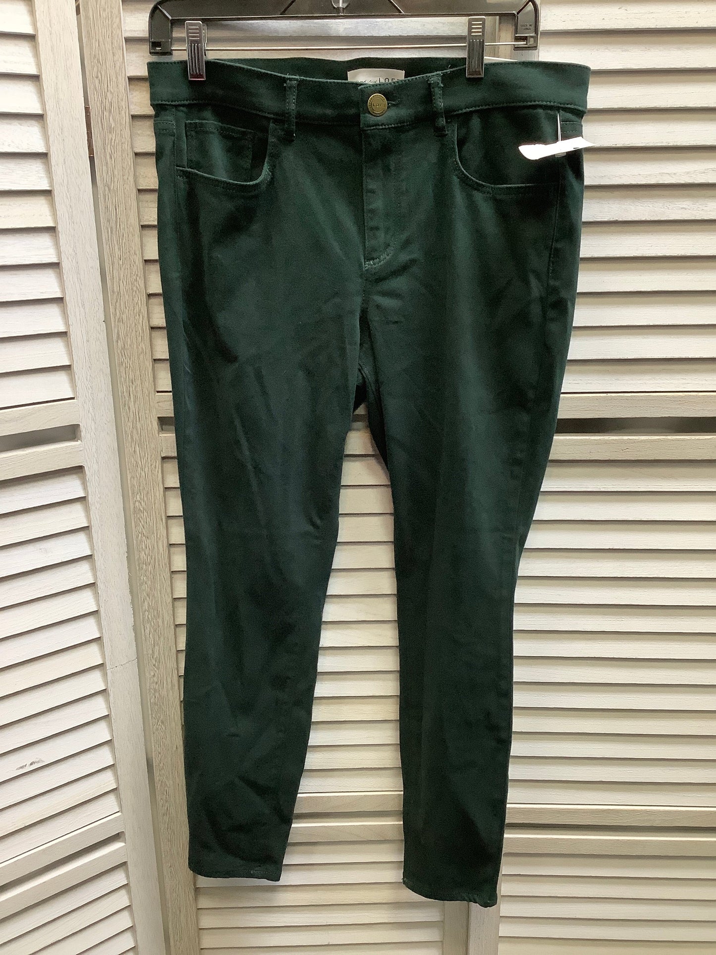 Green Pants Leggings Loft, Size 8