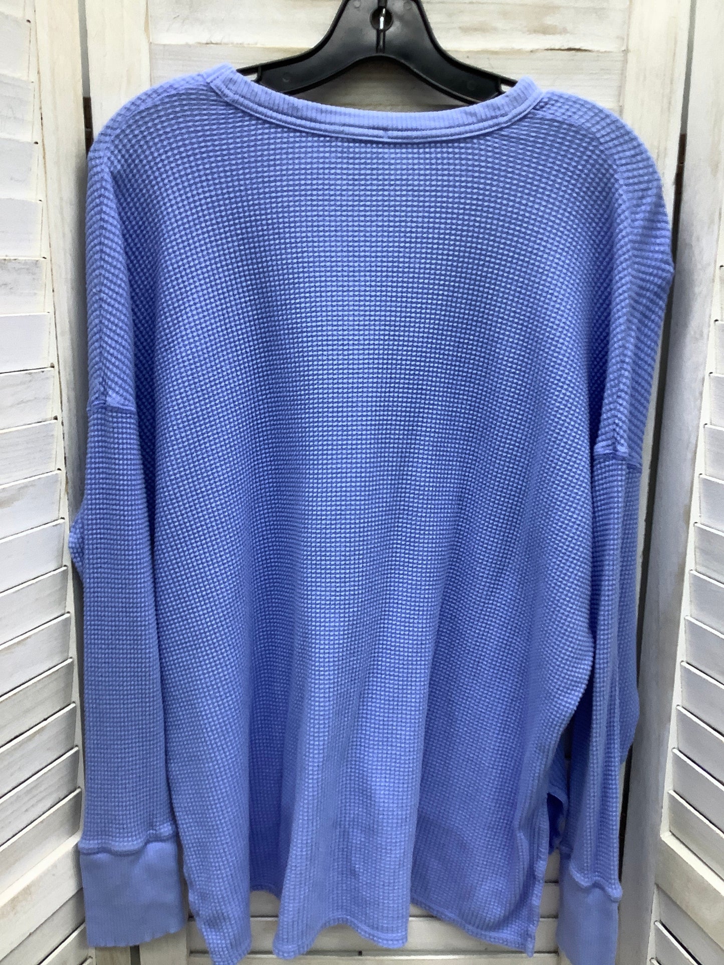 Blue Top Long Sleeve Aerie, Size L