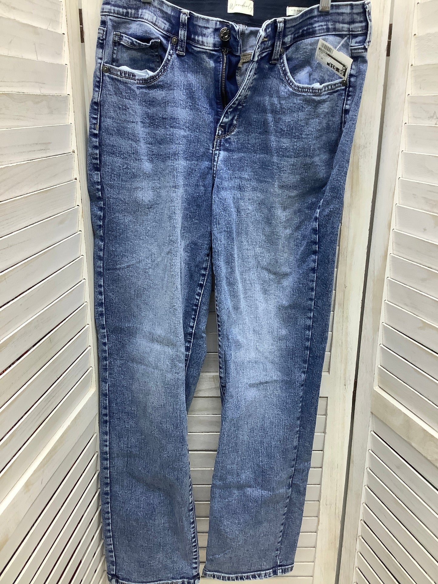 Blue Denim Jeans Straight Wonderly, Size 10