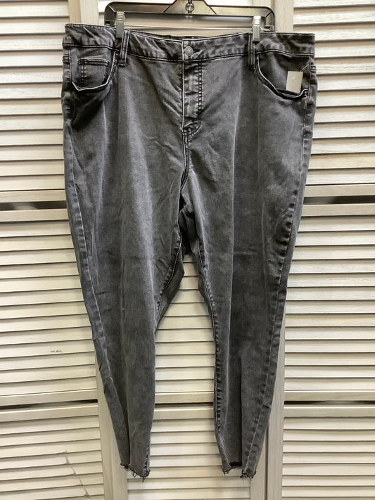 Black Denim Jeans Straight Ava & Viv, Size 24