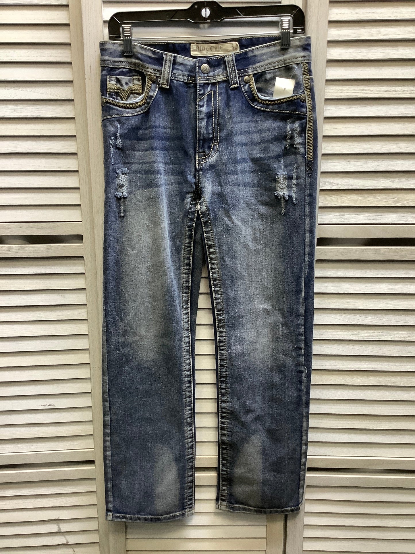 Blue Denim Jeans Skinny Blue Cult, Size 16