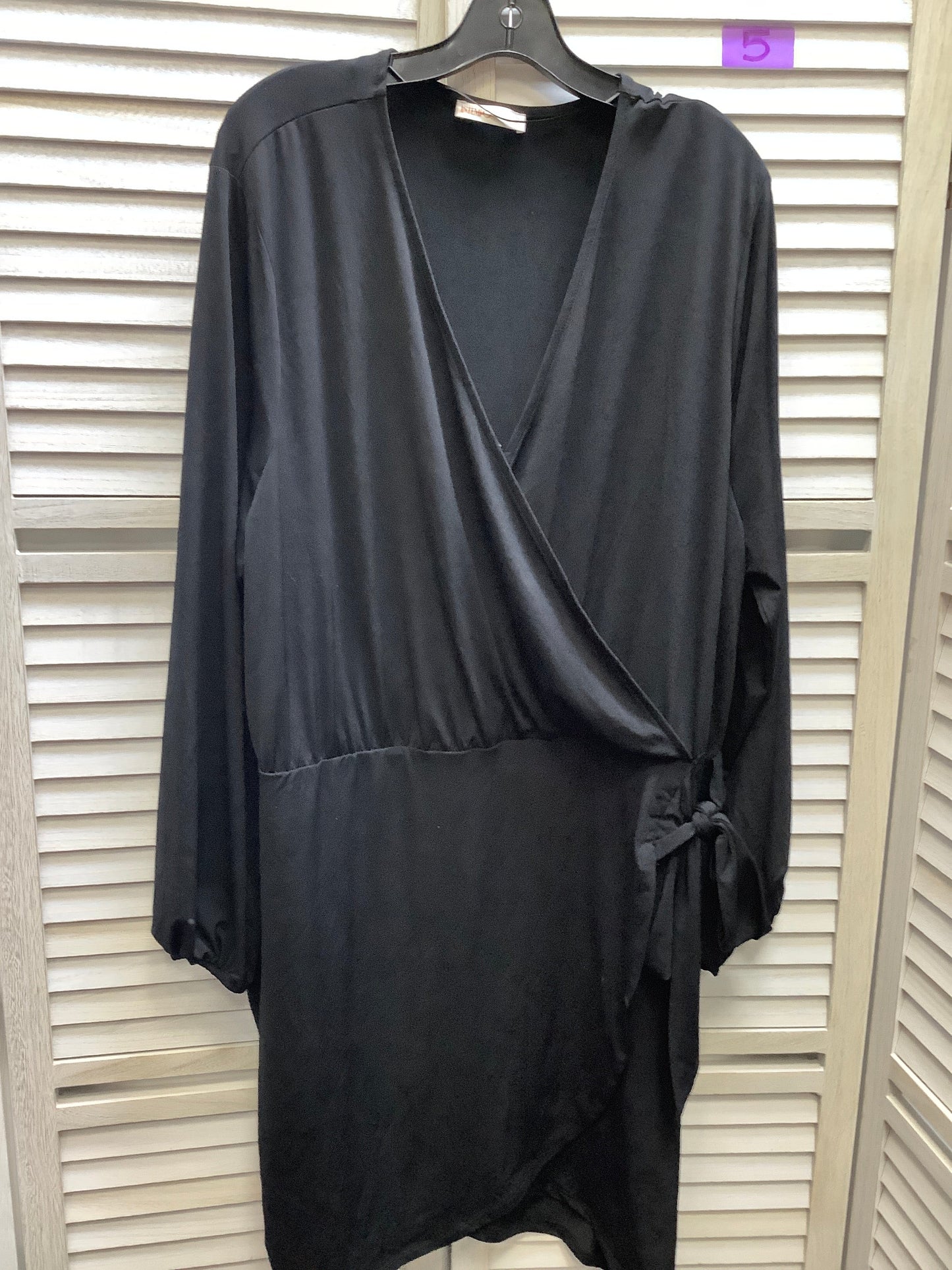 Black Dress Casual Midi Clothes Mentor, Size 3x