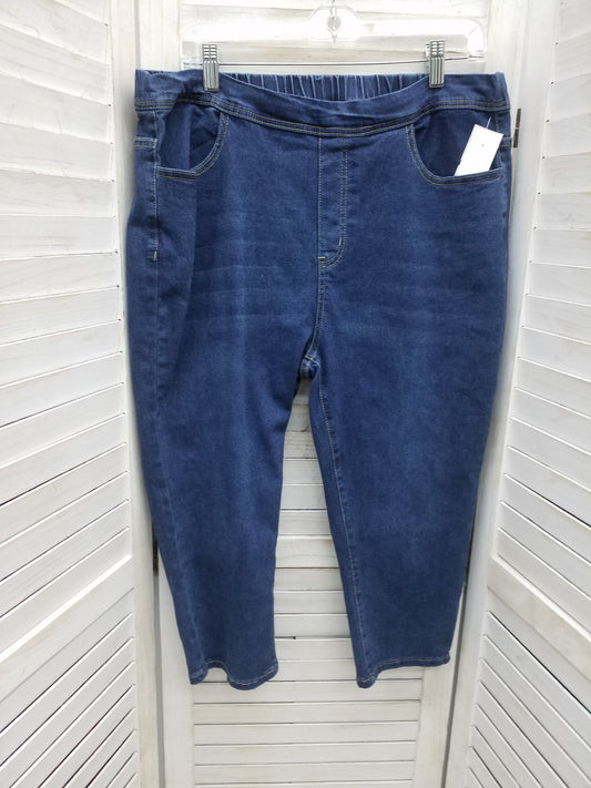 Blue Denim Jeans Jeggings Shein, Size 2x