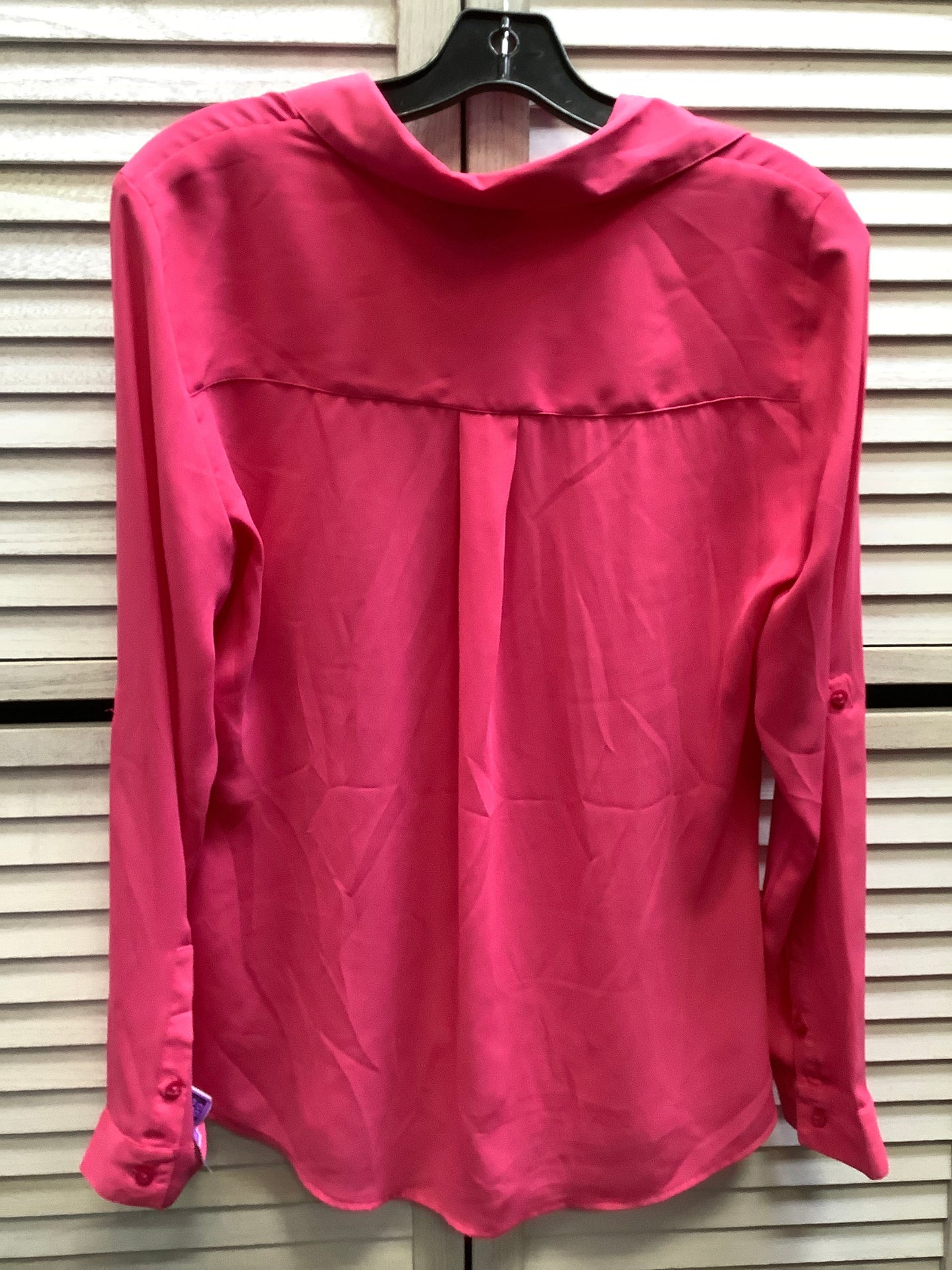 Top Long Sleeve Basic By Attention In Pink, Size: M