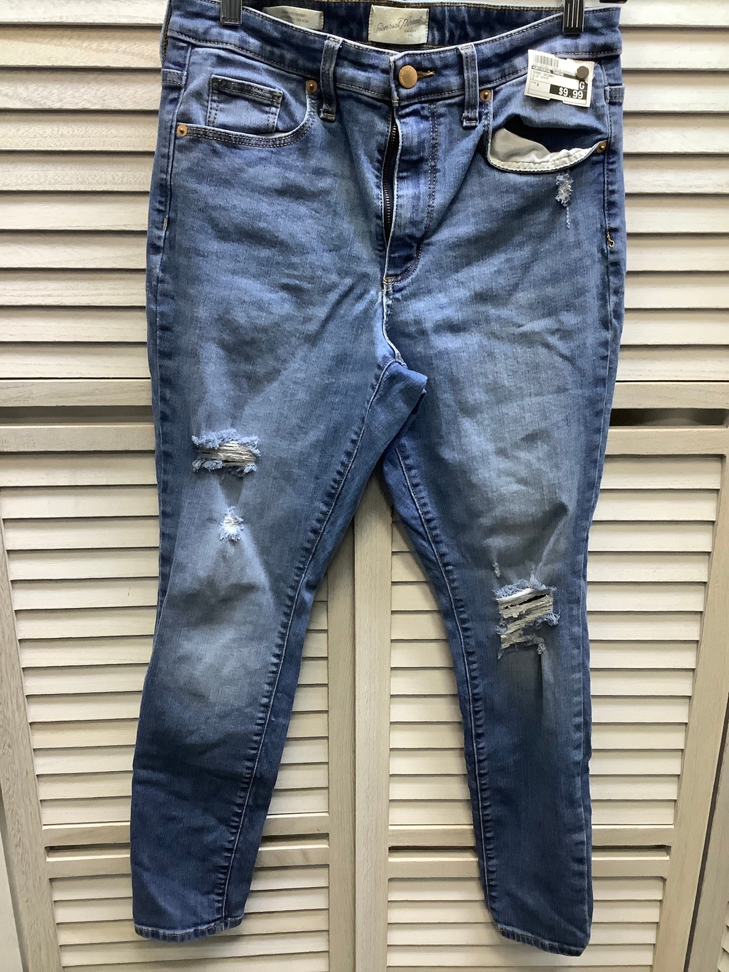 Blue Denim Jeans Skinny Universal Thread, Size 8