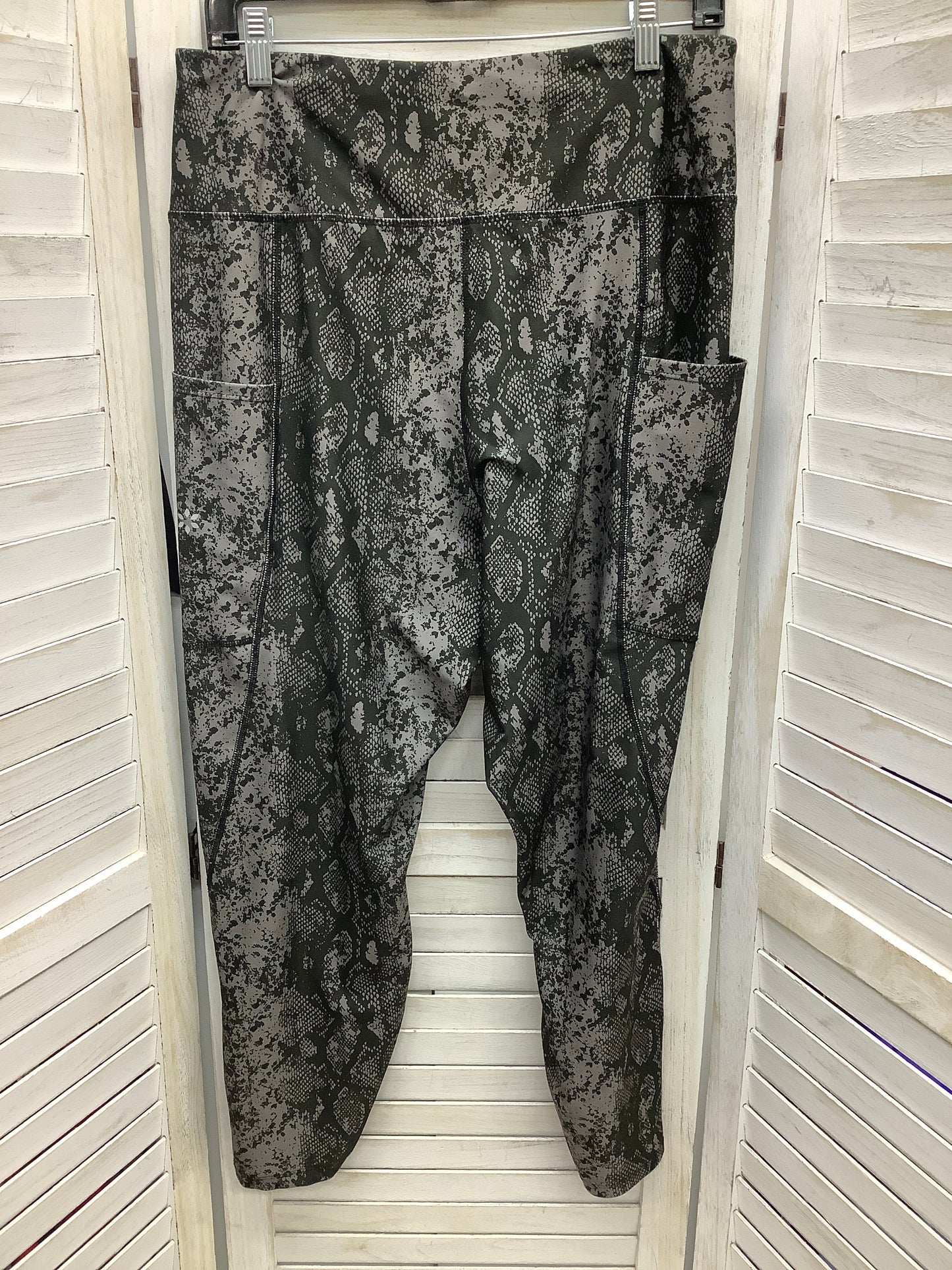 Green Athletic Leggings Nine West, Size Xl