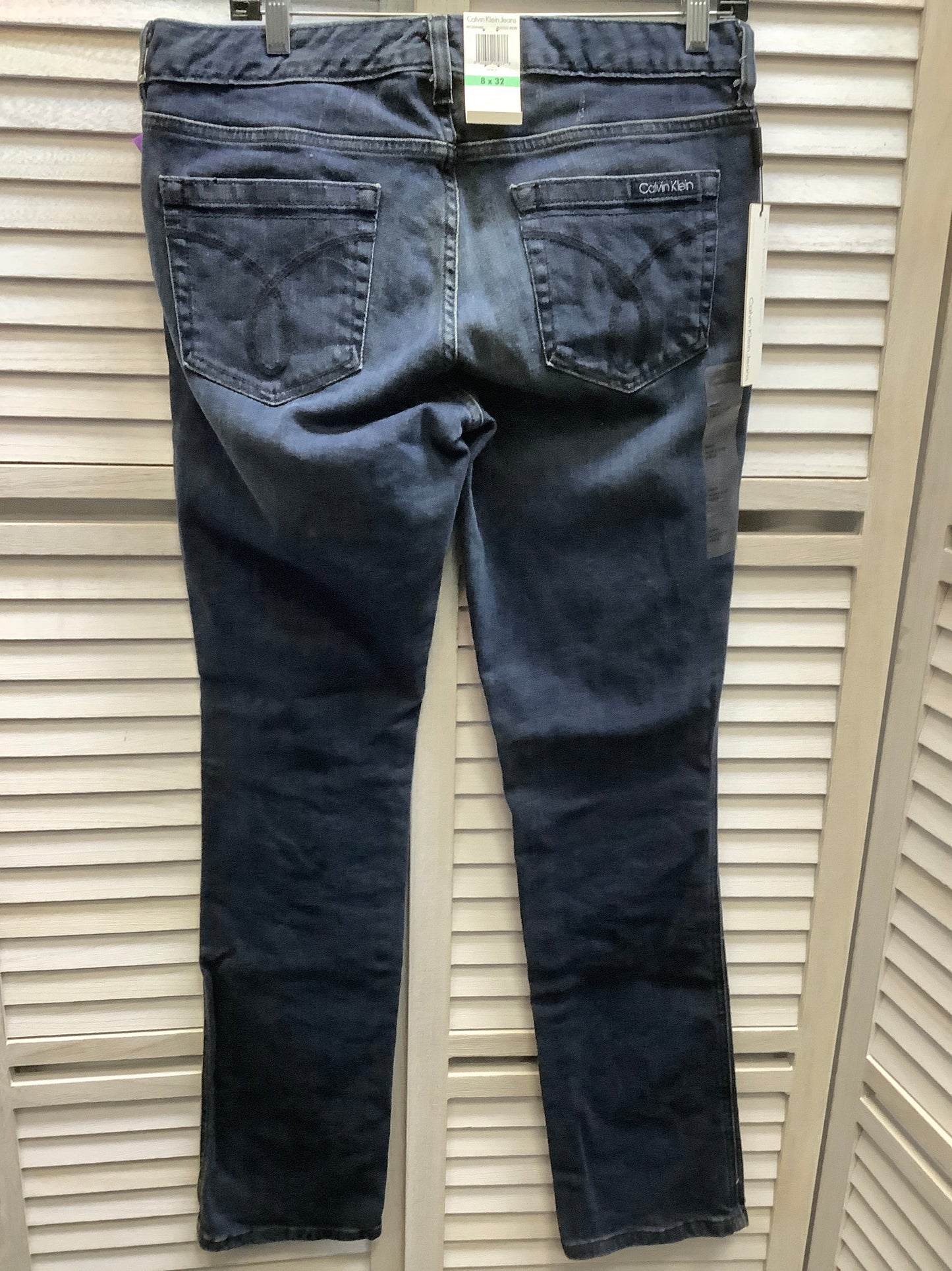 Blue Denim Jeans Skinny Calvin Klein, Size 8