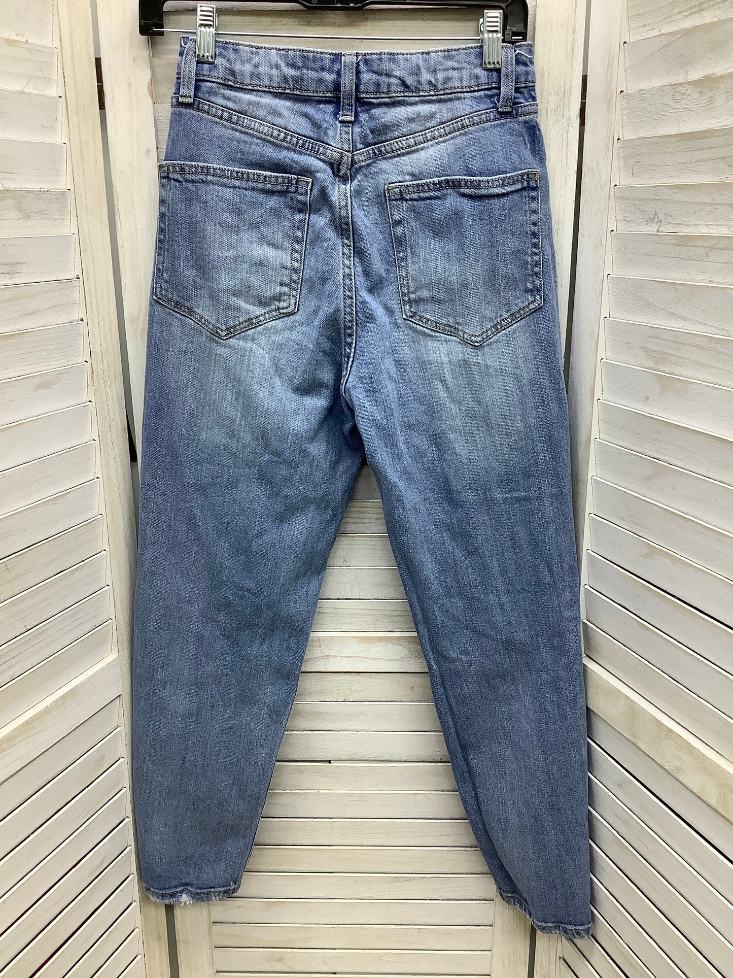 Blue Denim Jeans Straight Wild Fable, Size 2