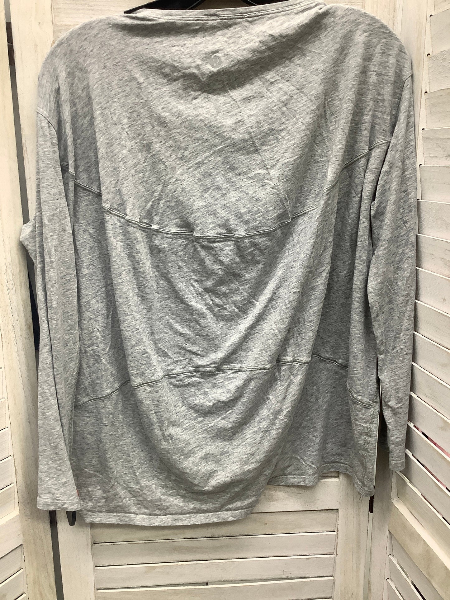 Grey Top Long Sleeve Lululemon, Size M