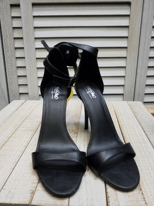 Black Sandals Heels Stiletto Massimo Dutti, Size 8