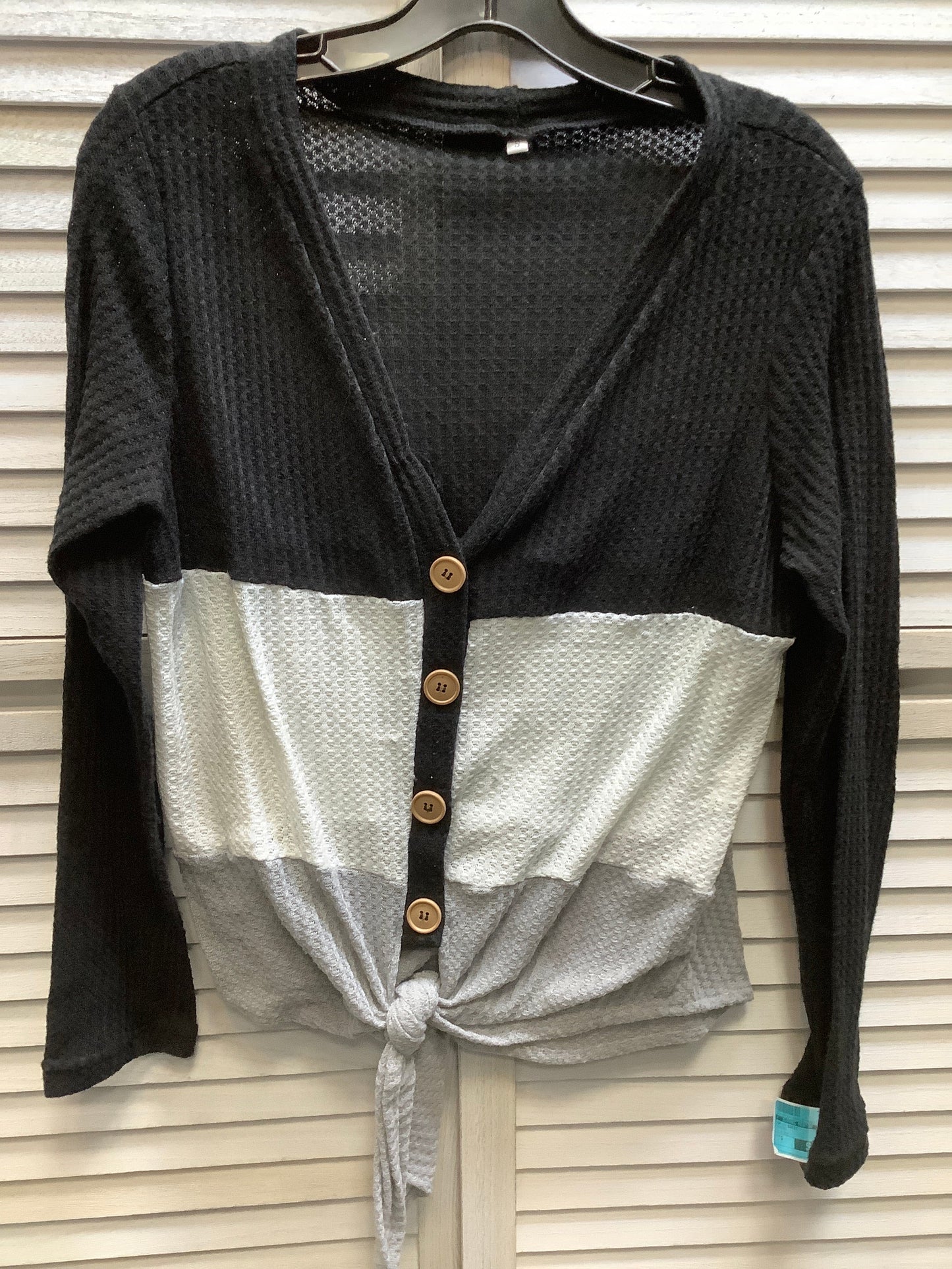 Striped Top Long Sleeve Basic Clothes Mentor, Size S