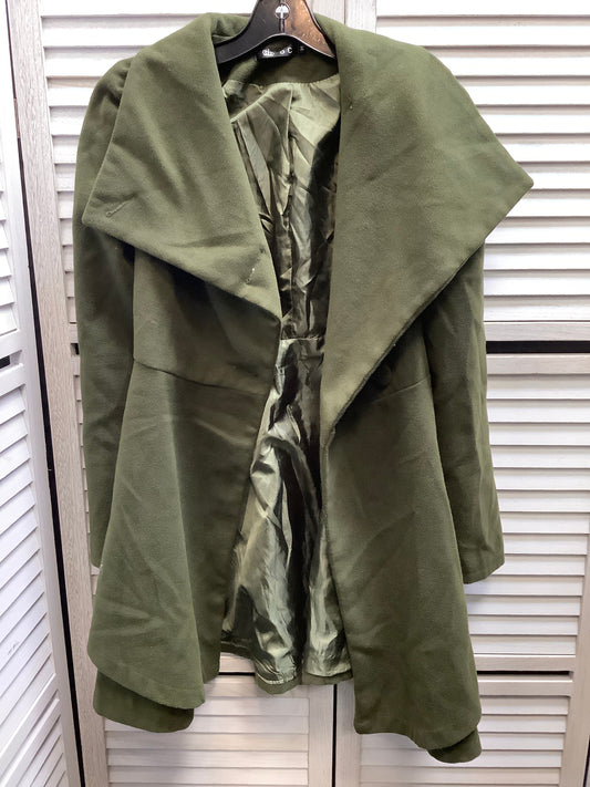 Coat Peacoat By Clothes Mentor In Olive, Size: M