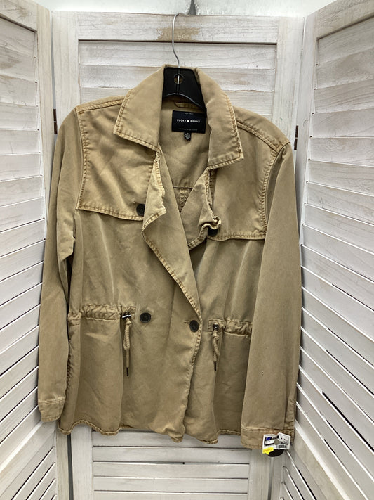 Coat Peacoat By Lucky Brand In Beige, Size: M