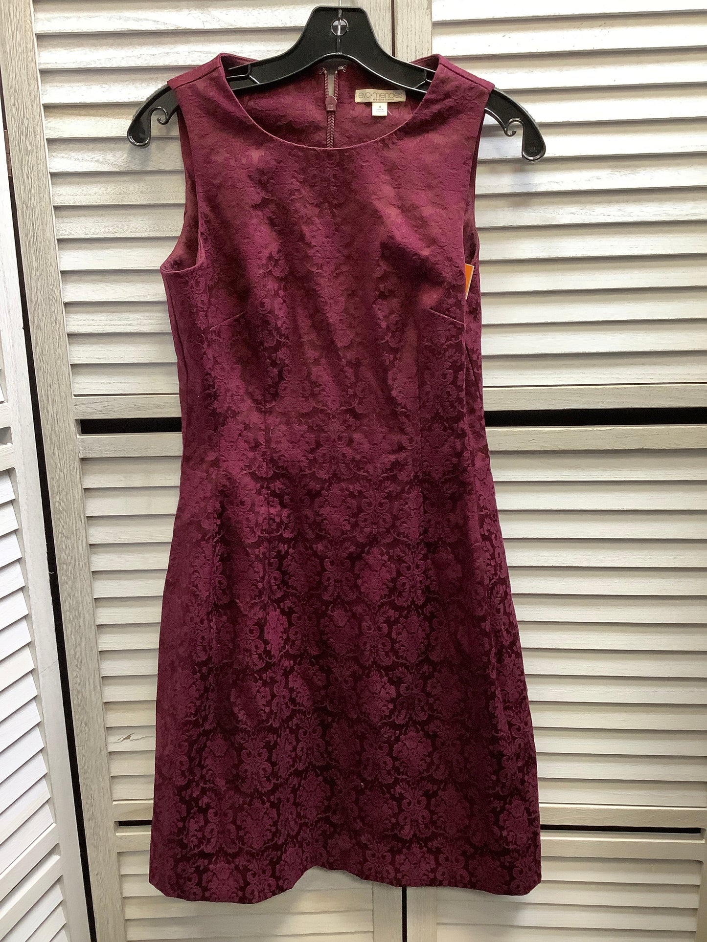 Dress Party Midi By New York And Co In Maroon, Size: 4