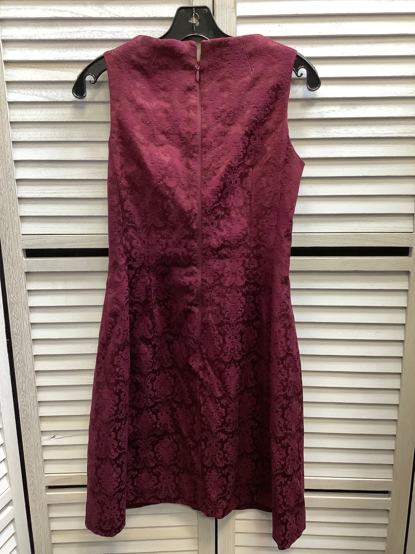 Dress Party Midi By New York And Co In Maroon, Size: 4