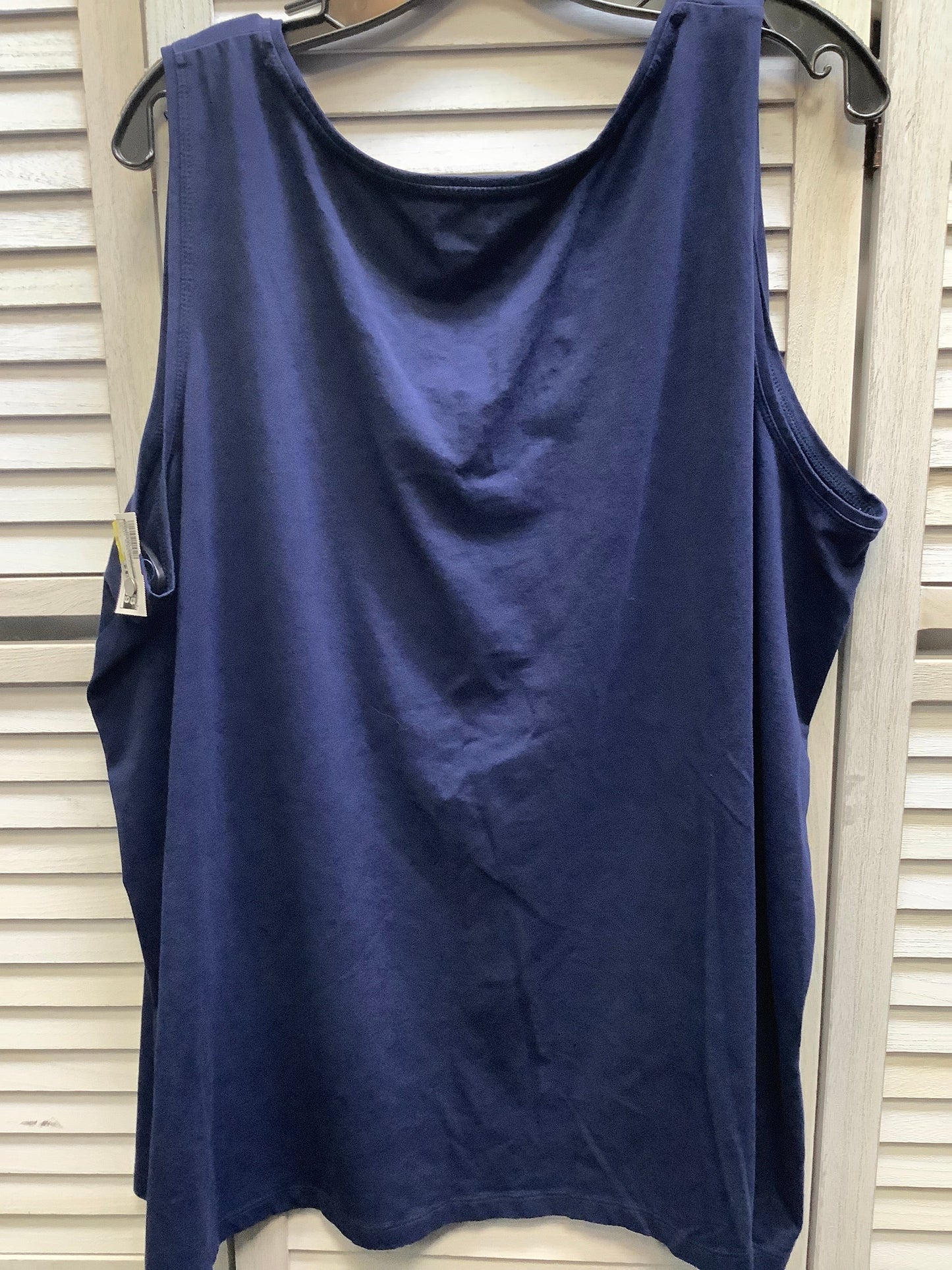 Navy Tunic Sleeveless Catherines, Size 4x