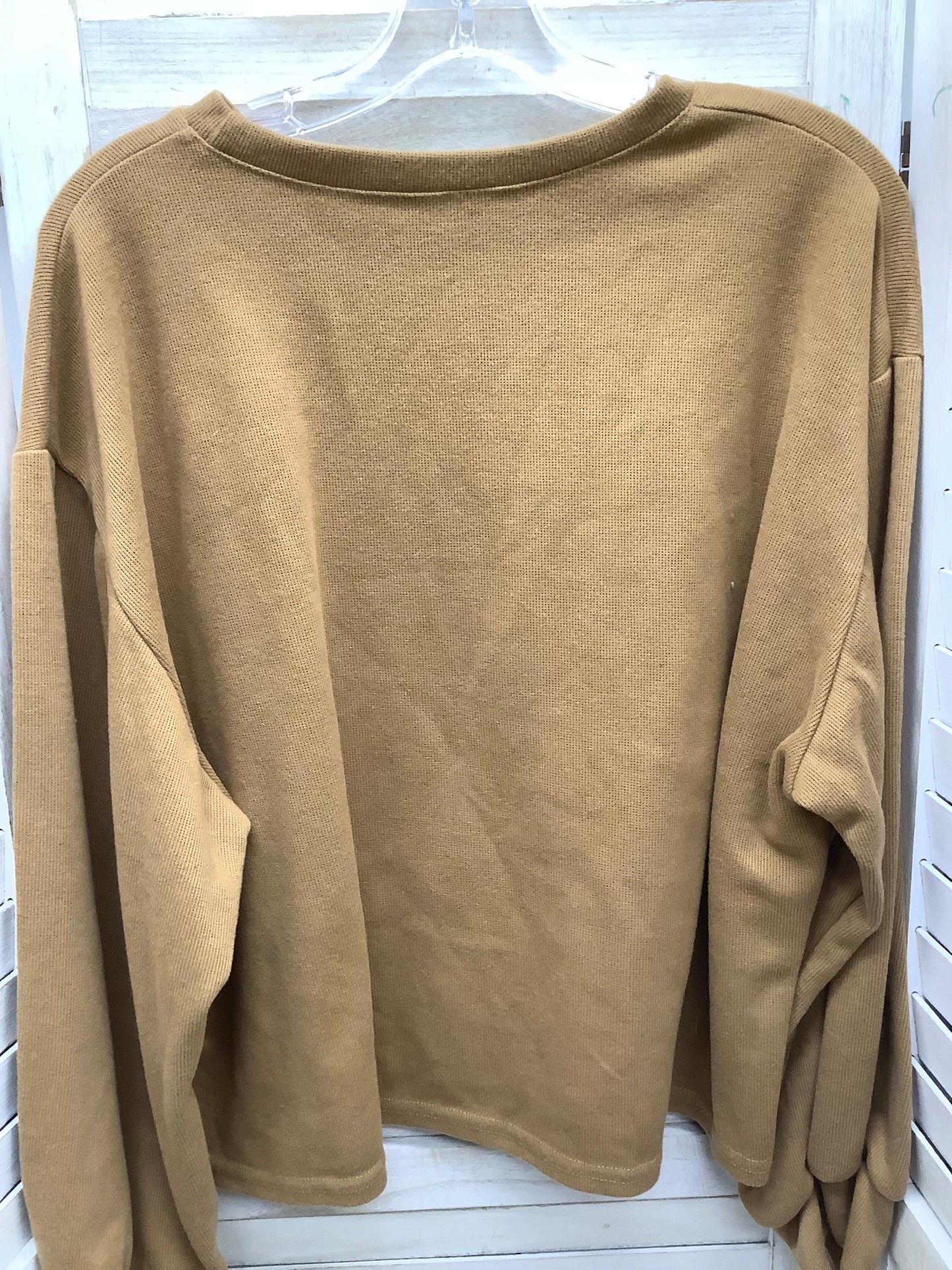 Sweatshirt Crewneck By Clothes Mentor In Brown, Size: 3x