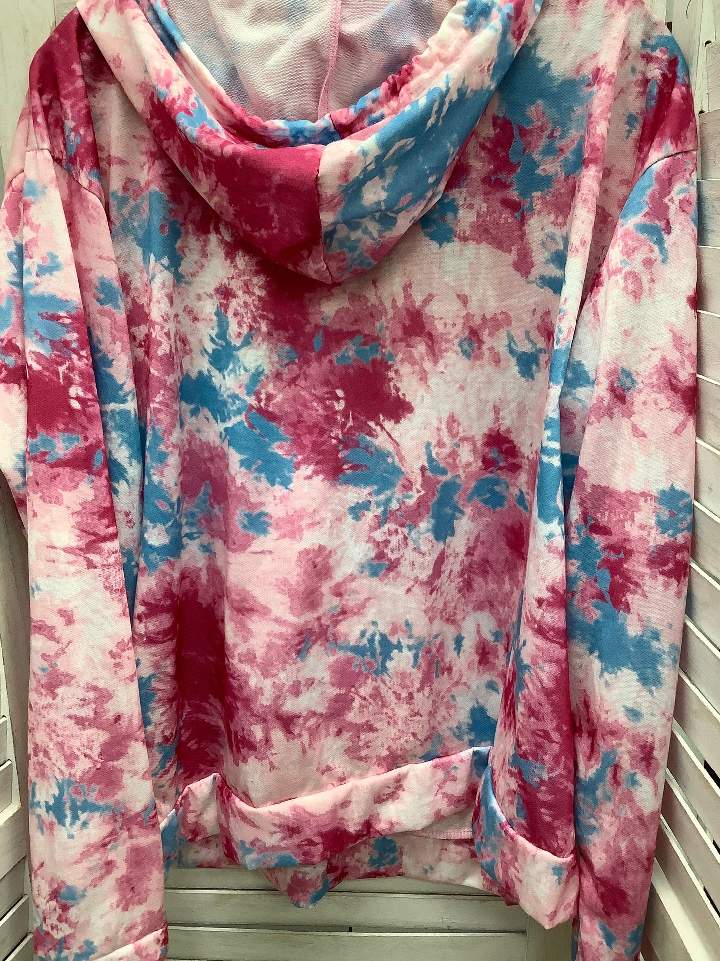 Sweatshirt Hoodie By Bobbie Brooks In Tie Dye, Size: 2x