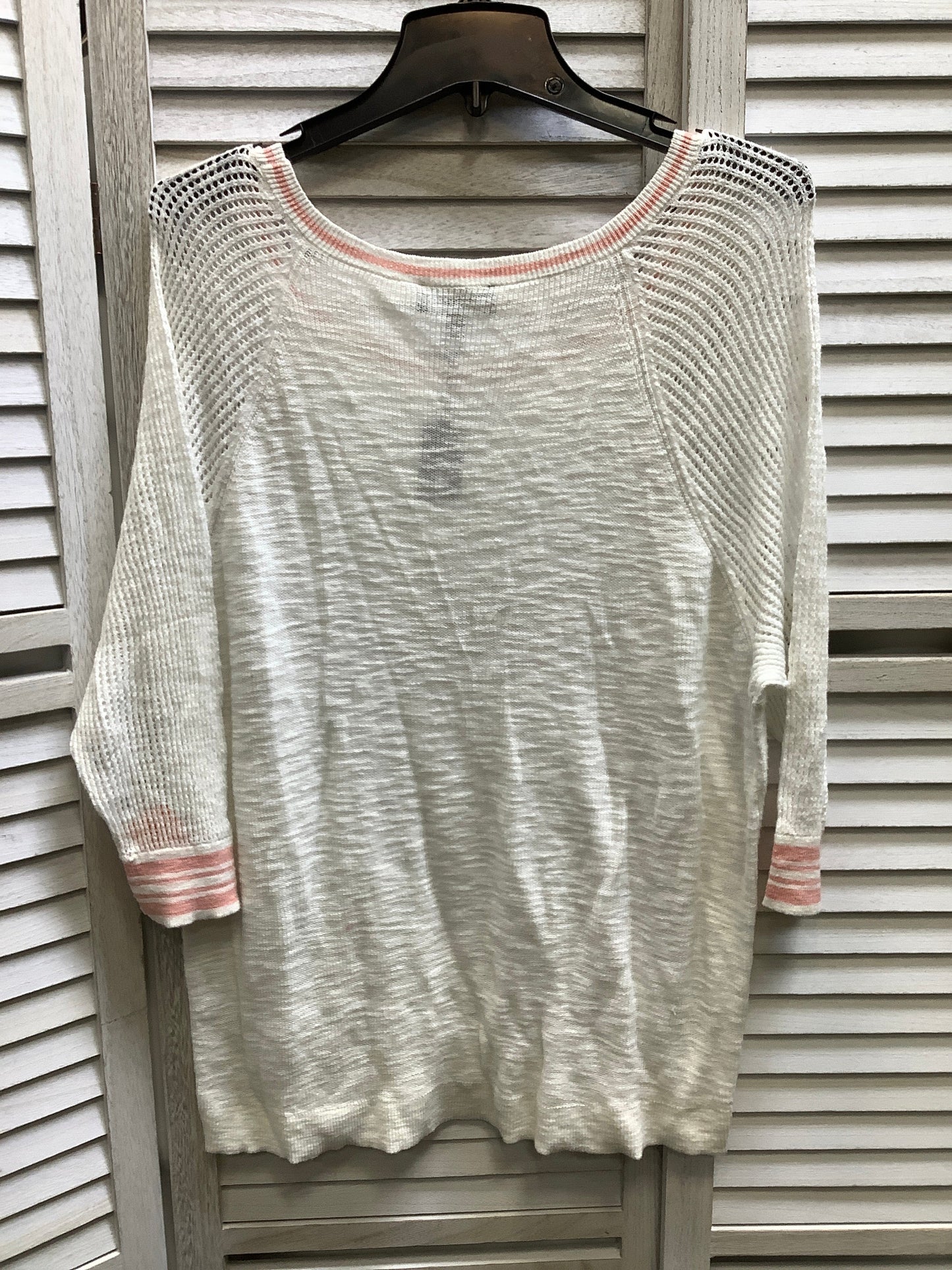 White Top Long Sleeve Basic Express, Size M