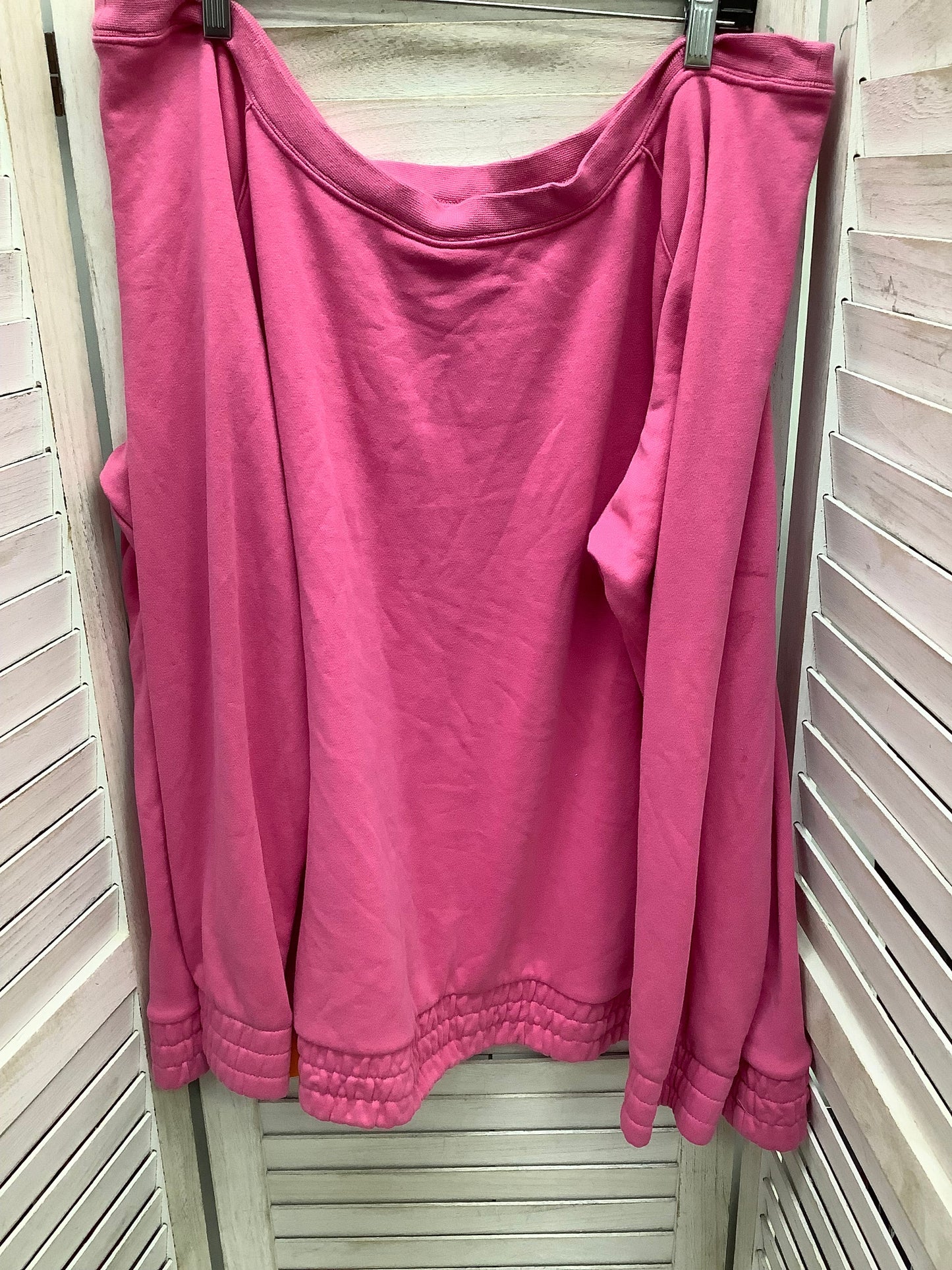 Sweatshirt Crewneck By Nike In Pink, Size: 2x