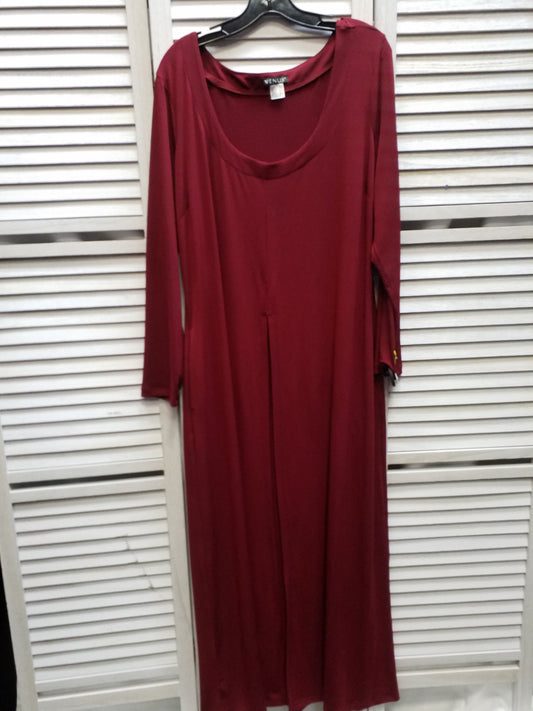 Red Dress Casual Maxi Venus, Size 1x