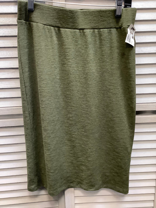 Green Skirt Midi Liz Claiborne, Size S