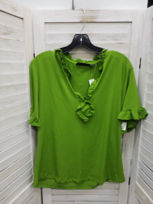 Blouse Short Sleeve By New York And Co  Size: L