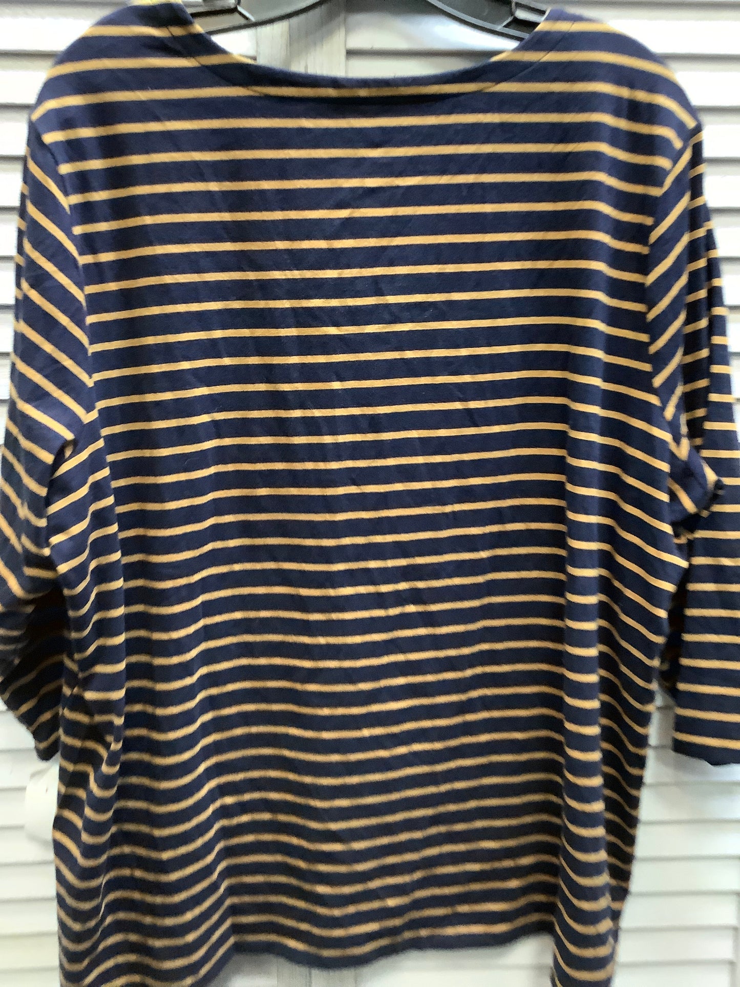 Striped Pattern Top Long Sleeve Basic J. Jill, Size 2x