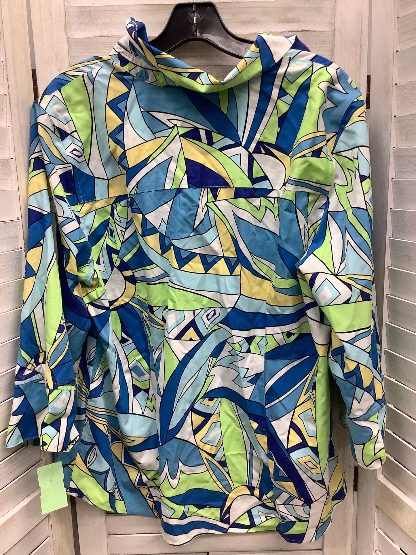 Multi-colored Top Long Sleeve Basic Chicos, Size L