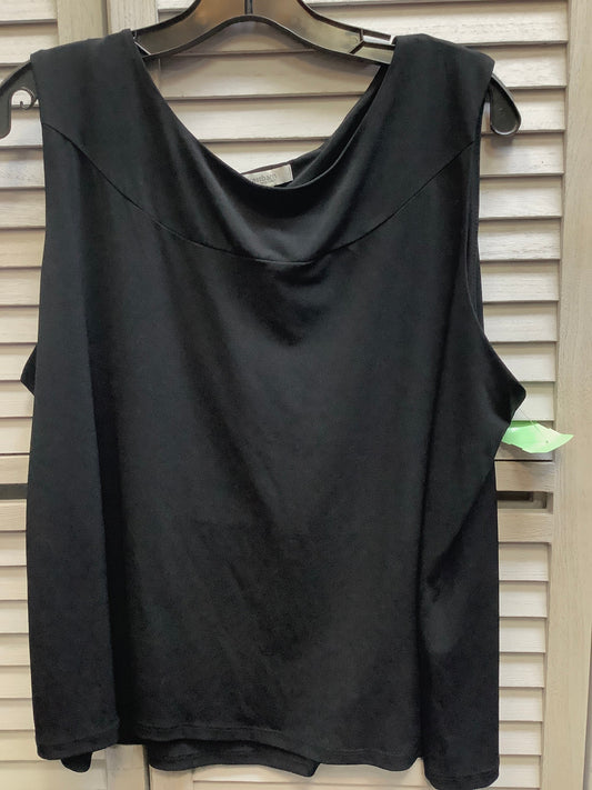 Black Top Sleeveless Basic Dressbarn, Size 2x