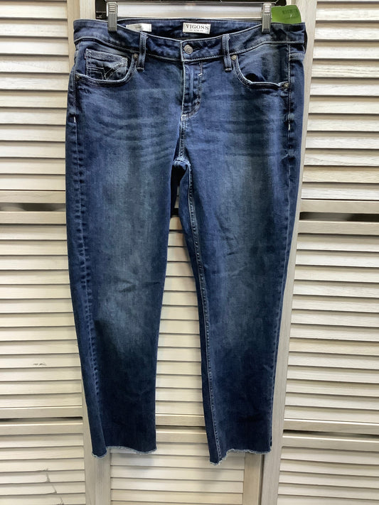 Blue Denim Jeans Cropped Vigoss, Size 12