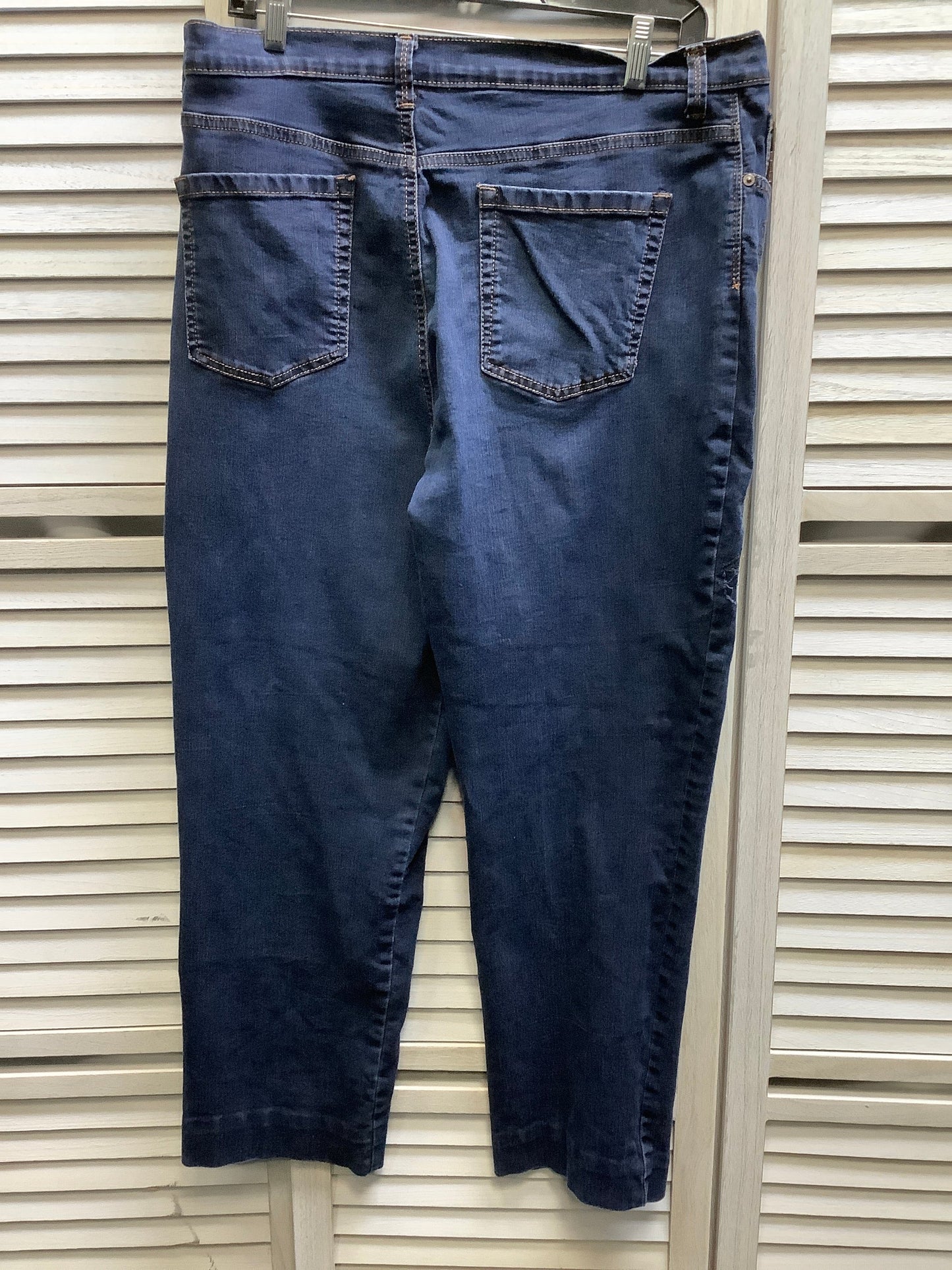 Blue Denim Jeans Skinny Gloria Vanderbilt, Size 16