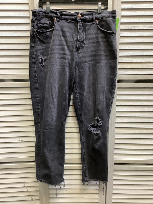 Black Denim Jeans Skinny Loft, Size 12
