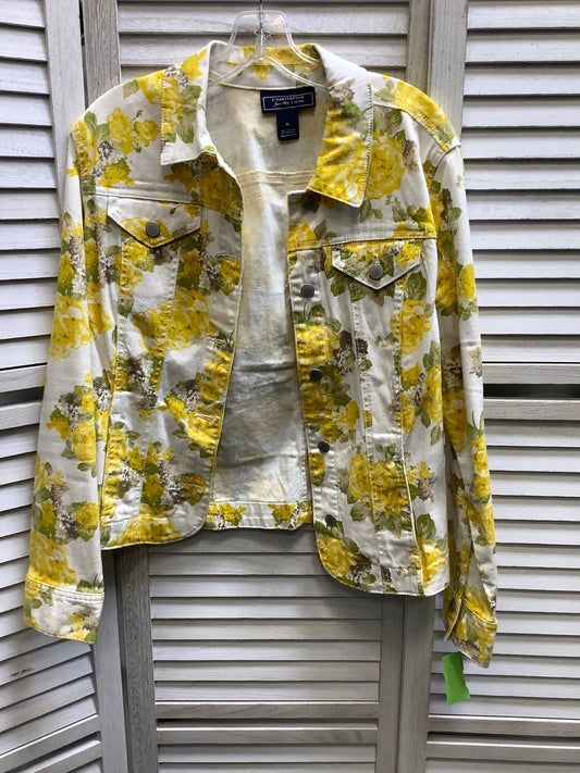 Floral Print Jacket Denim Chaser, Size L