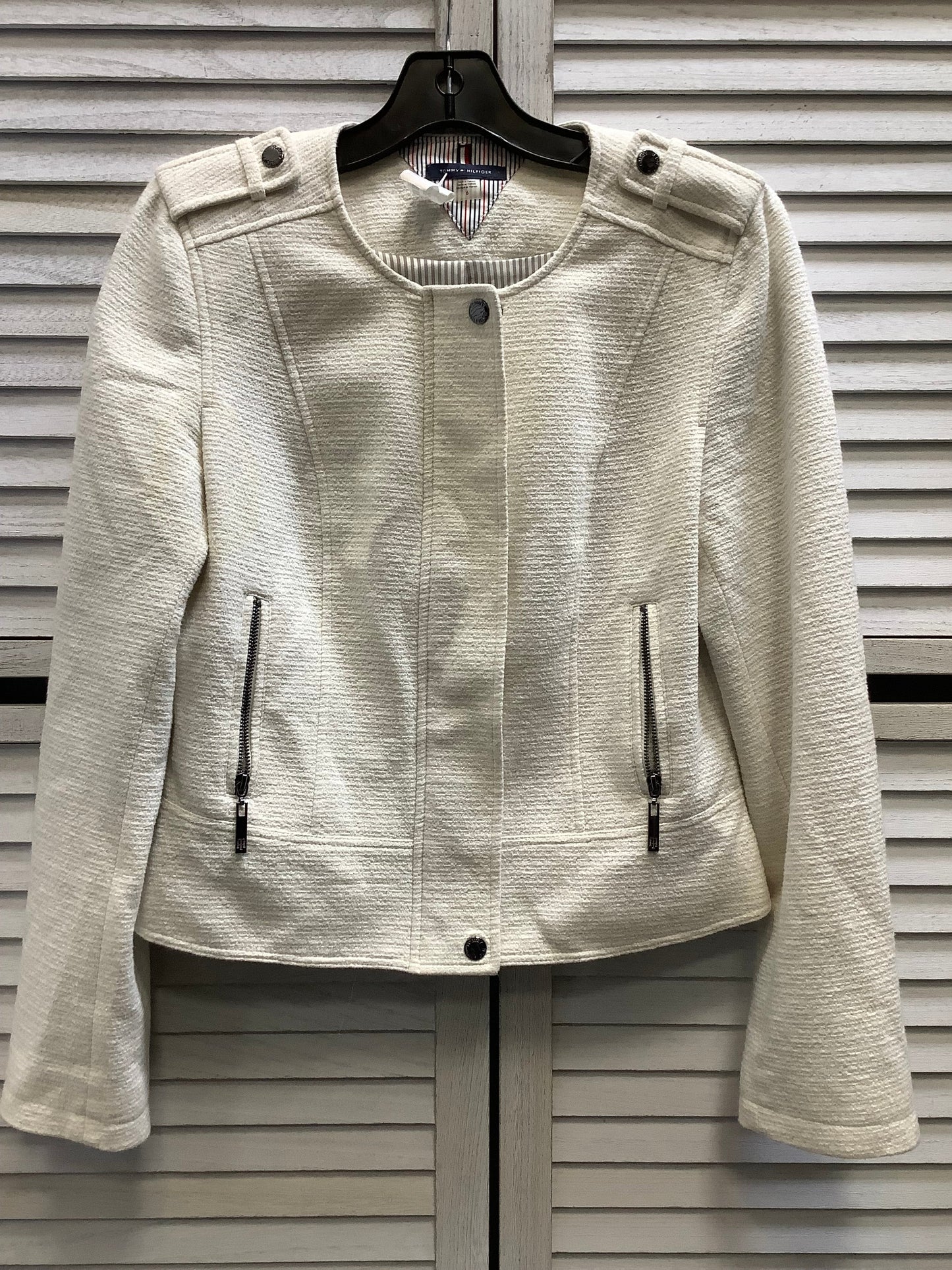 Jacket Other By Tommy Hilfiger In Cream, Size: 6