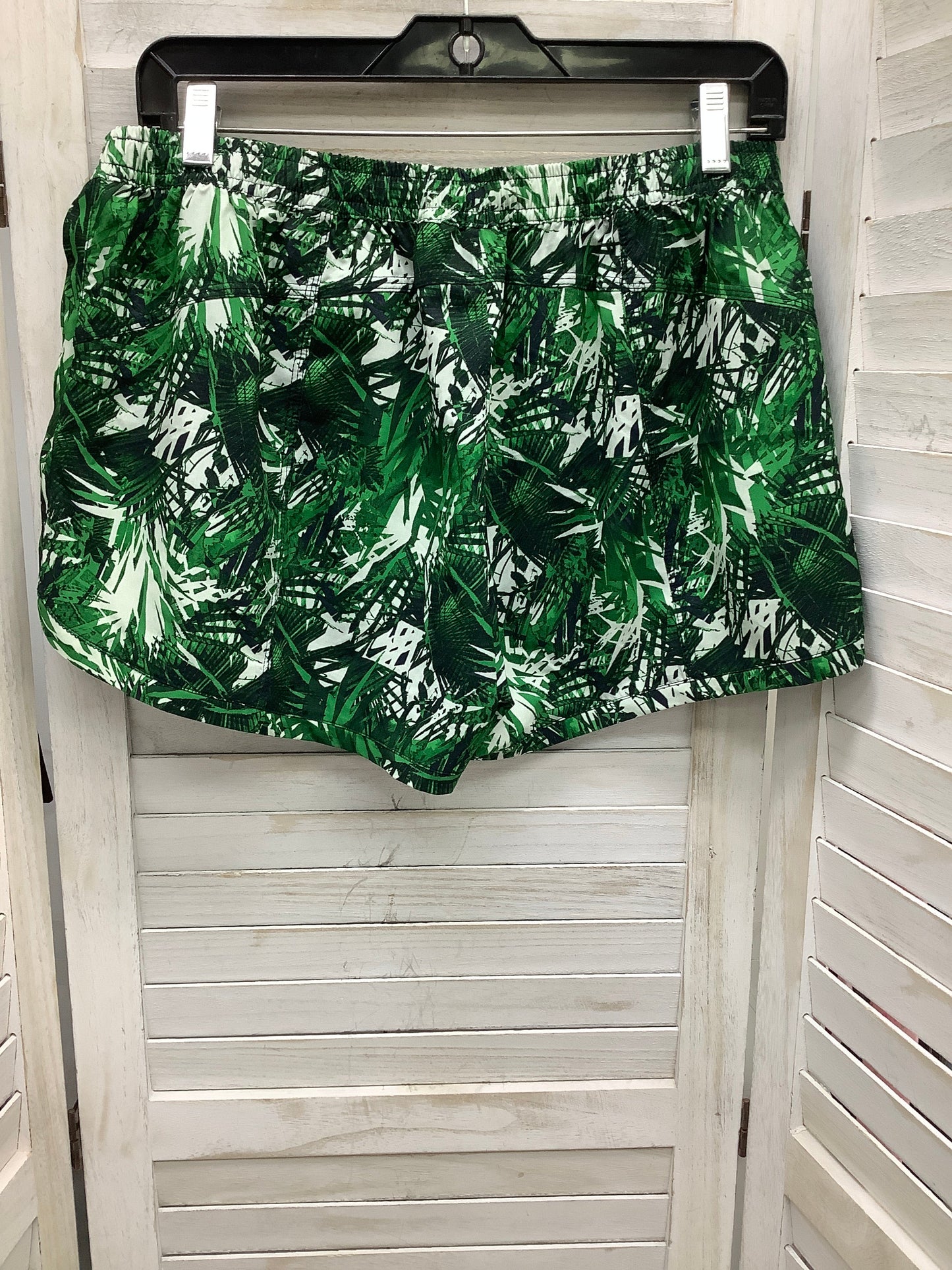 Floral Print Athletic Shorts Athleta, Size M