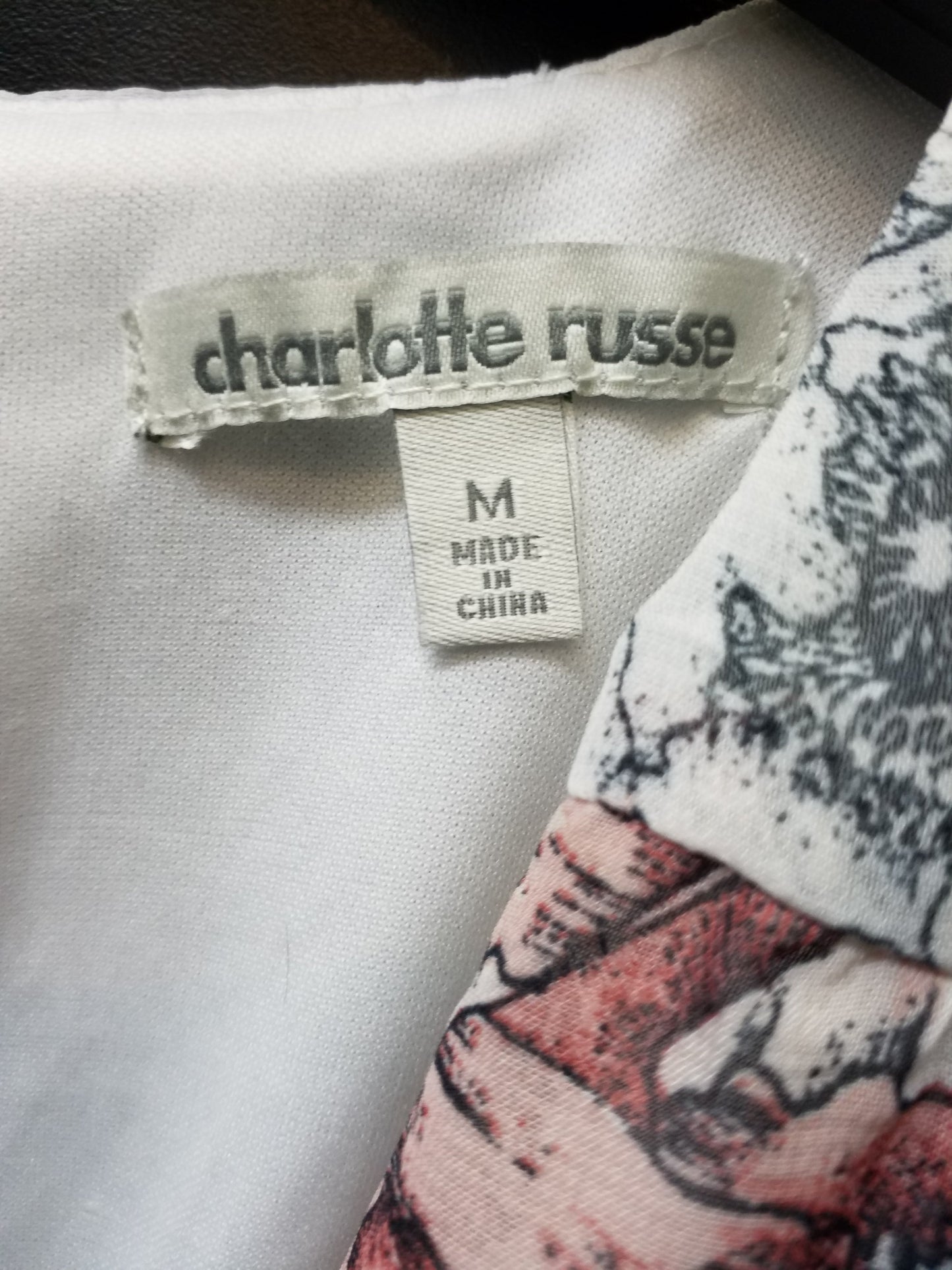 Floral Print Dress Casual Midi Charlotte Russe, Size M