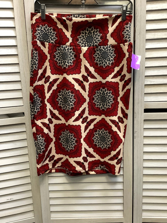 Floral Print Skirt Midi Lularoe, Size S